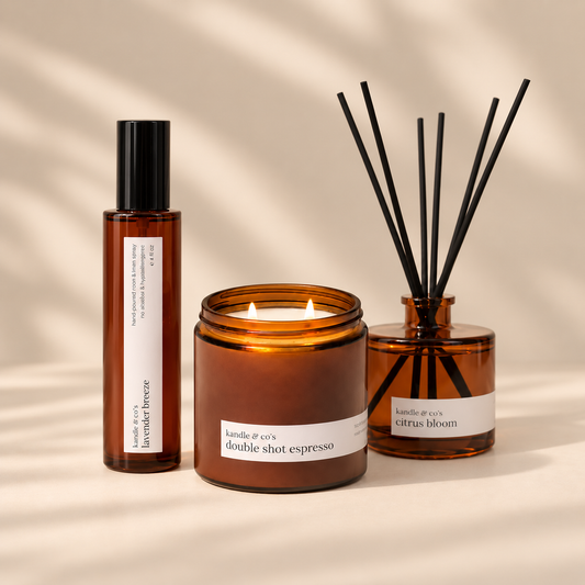 home set: candle, room spray & diffuser